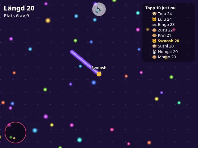 Wiggle Worms: a glowing worm among colourful candy