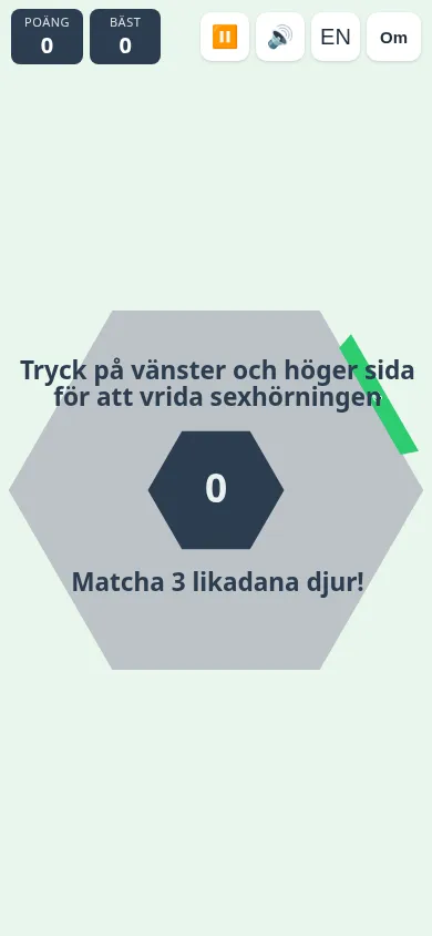 Skärmbild från Djurhex