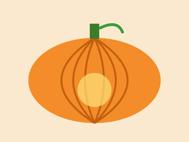 Picture: Paper-strip pumpkin lantern